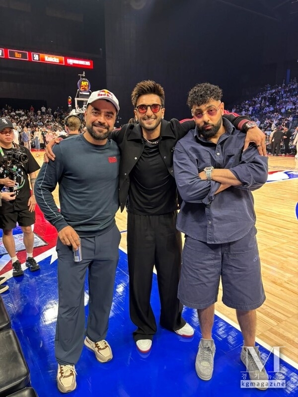 Bollywood star Ranveer Singh, singer Badshah, and cricketer Rashid Khan brought star power courtside at the NBA Abu Dhabi Games 2025.