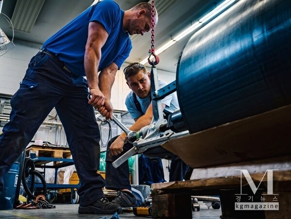 Production of electric ship motors at Ramme Electric Machines in Osterwieck, Saxony-Anhalt