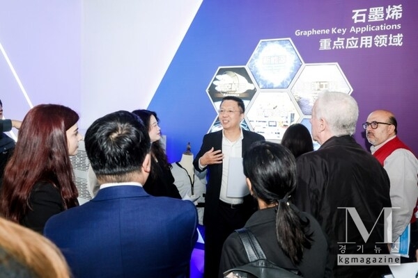 Photo shows the delegation of 2026 Global South Financiers Forum visiting the National Graphene Innovation Center in Ningbo, east China